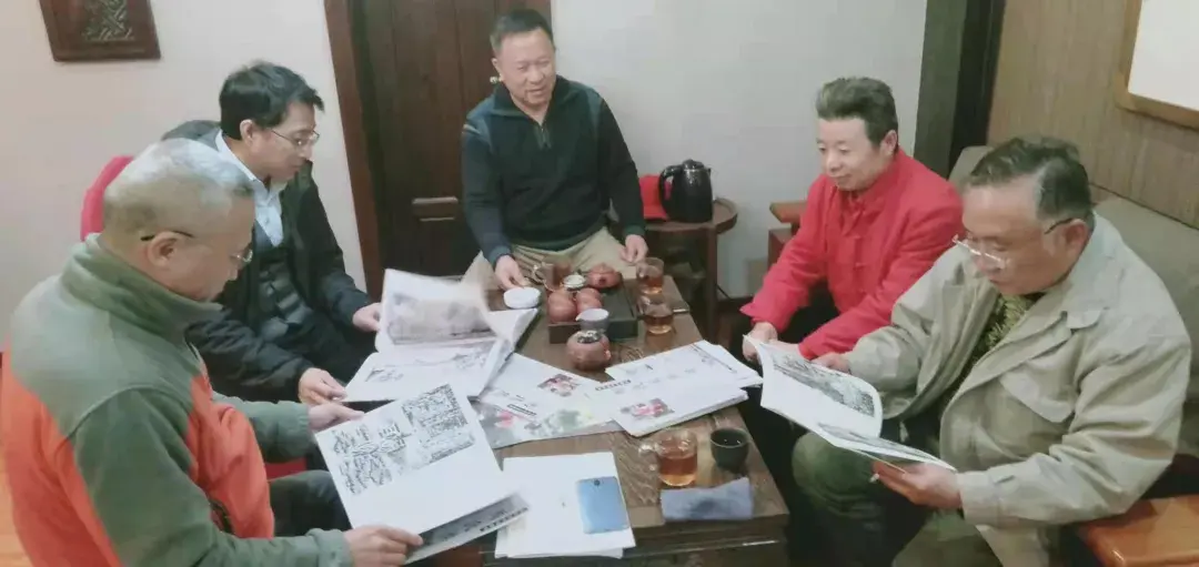 藝術百家舉行馬培童彭城焦墨畫鑒賞會